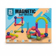 Set 25 piese magnetice constructie copii Montessori bile bastonase 3+ ani cadou Adison